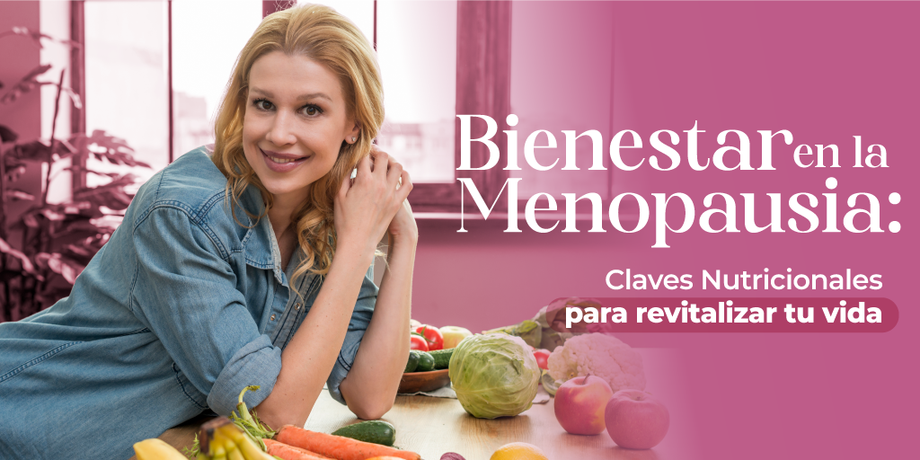 Mujer mostrando buena alimentación en Menopausia