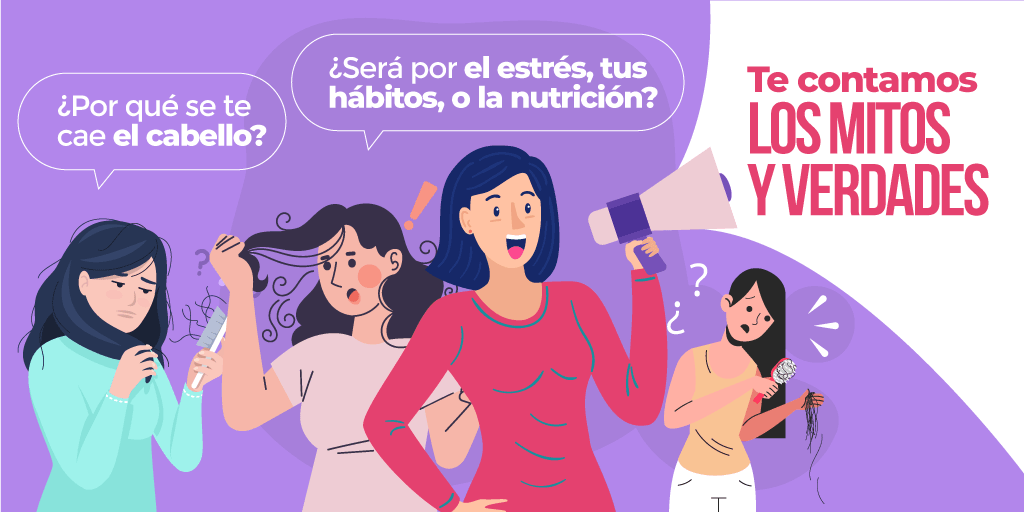 ¿Por qué se te cae el cabello? ¿Será por el estrés, tus hábitos, o la nutrición? Te contamos los mitos y verdades - Zenzsual 