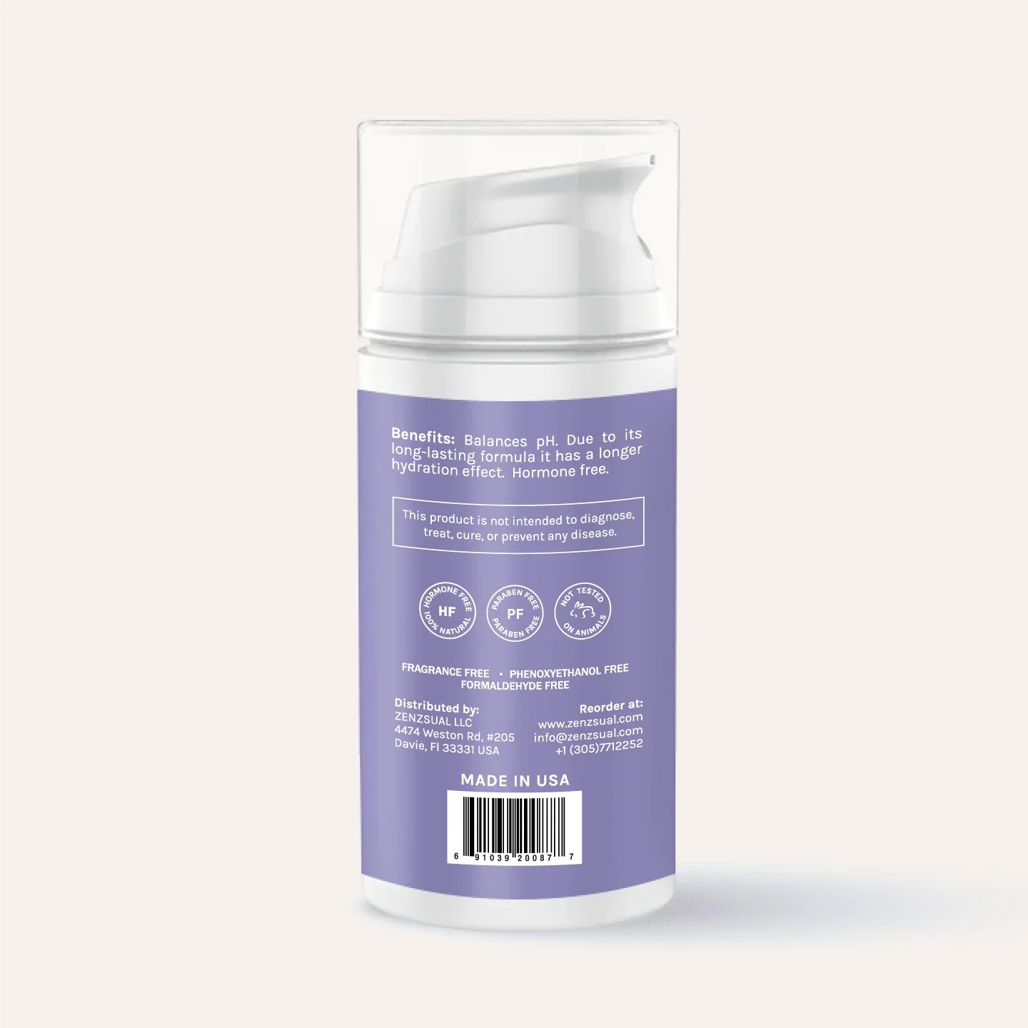 Gel Hidratante Íntimo Long Lasting con Ácido Hialurónico Zenzsual 