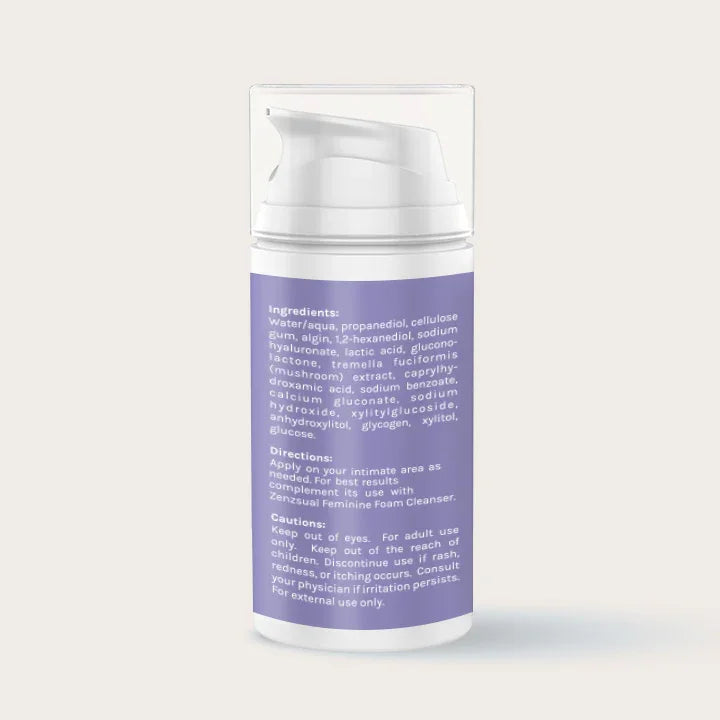 Gel Hidratante Íntimo Long Lasting con Ácido Hialurónico Zenzsual parte posterior