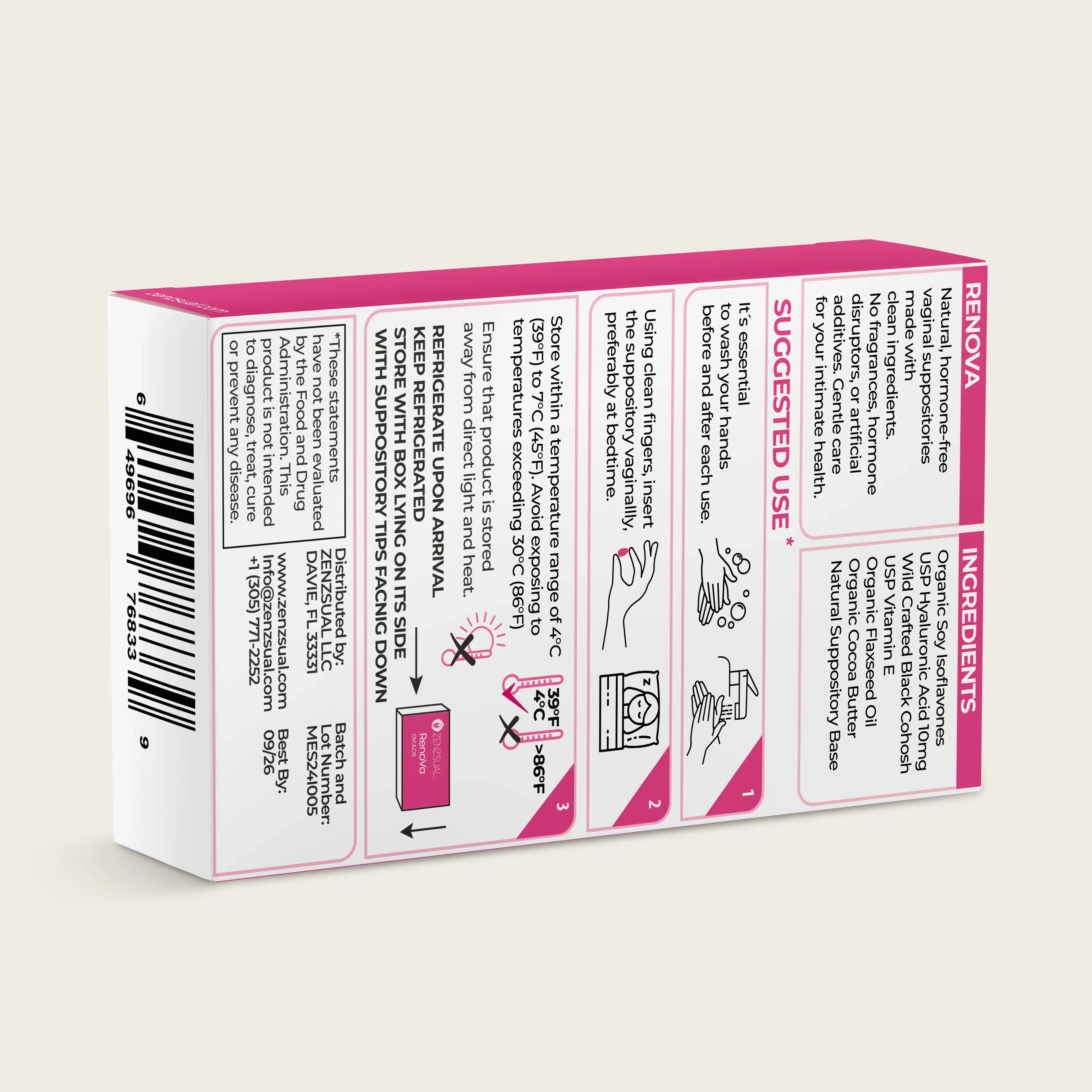 Renova Ovulos Vaginales con Acido Hialurónico y Vitamina E