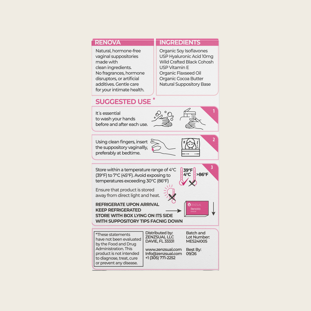 Renova Vaginal Ovules with Hyaluronic Acid and Vitamin E