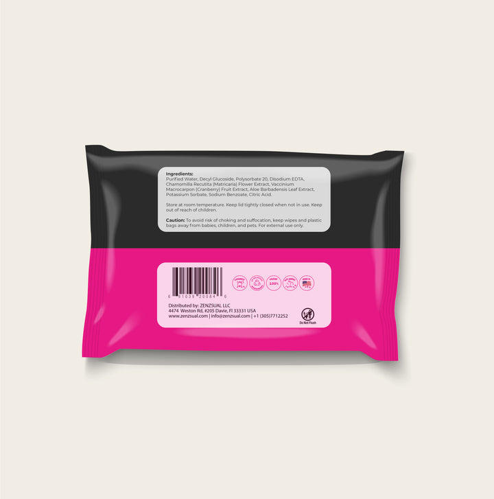Zenzsual Wet Wipes for Intimate Hygiene - Freshness and Protection Wherever You Are